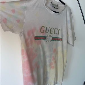 Authentic Gucci T-shirt Tie Dye distressed vintage